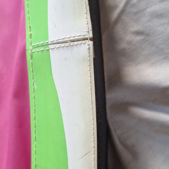 Pink and Green Women's Shoulder Bag - Picture 10 of 11